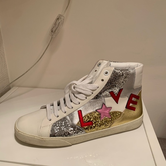 Yves Saint Laurent hi-top women’s sneakers - Picture 4 of 7